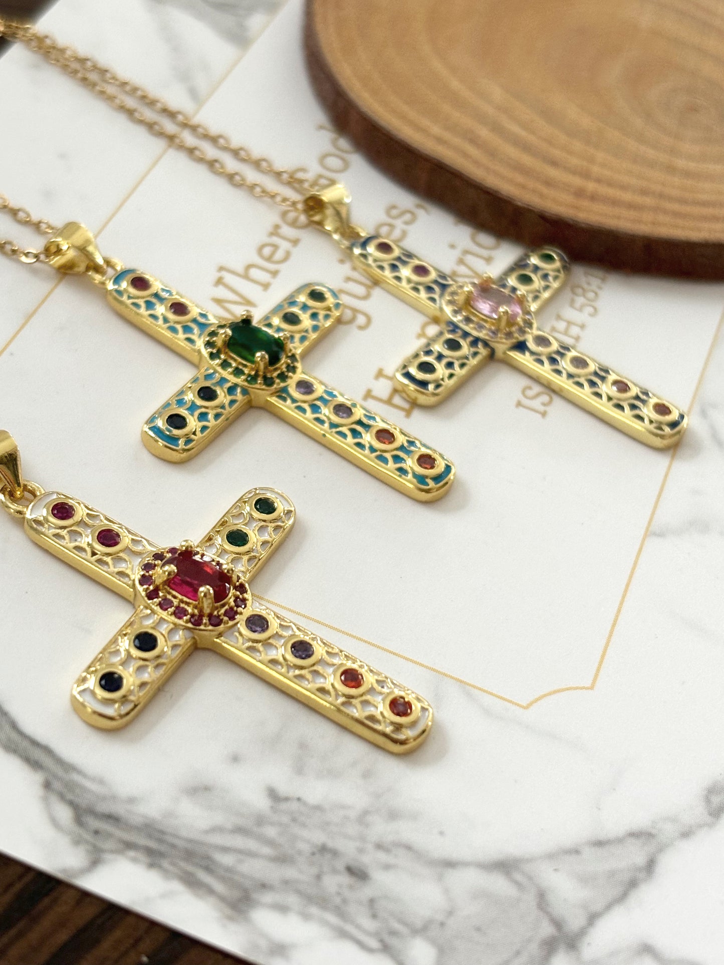 ELINA CROSS NECKLACE