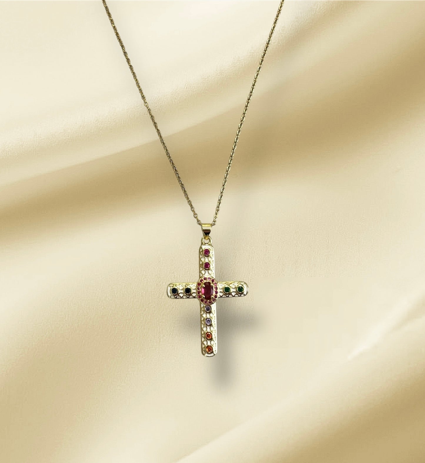 ELINA CROSS NECKLACE