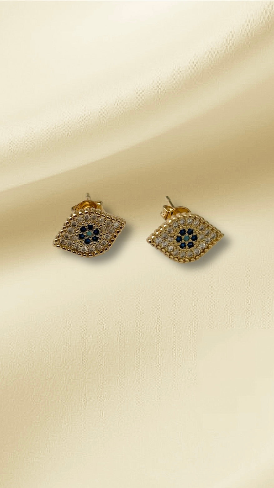 DAINTY TURKISH EYE STUDS