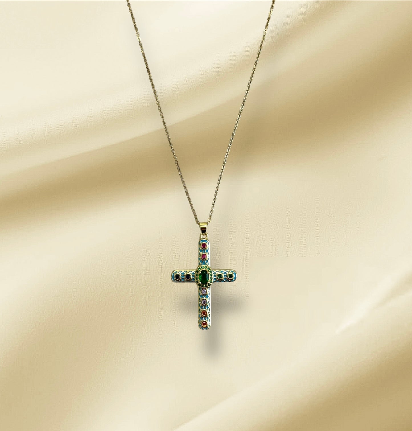 ELINA CROSS NECKLACE