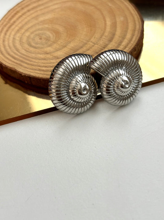 CARACOLA SILVER EARRINGS