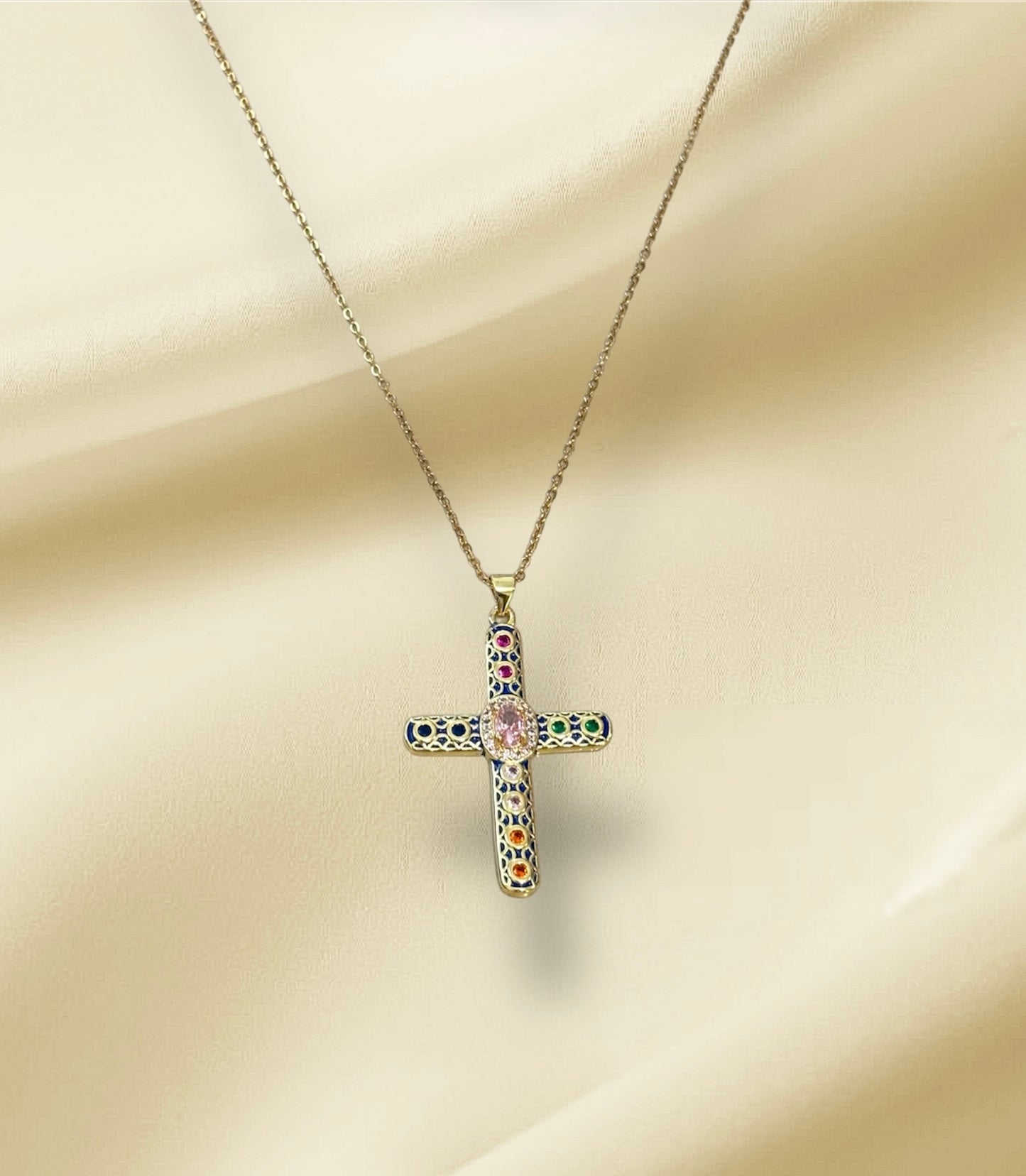 ELINA CROSS NECKLACE